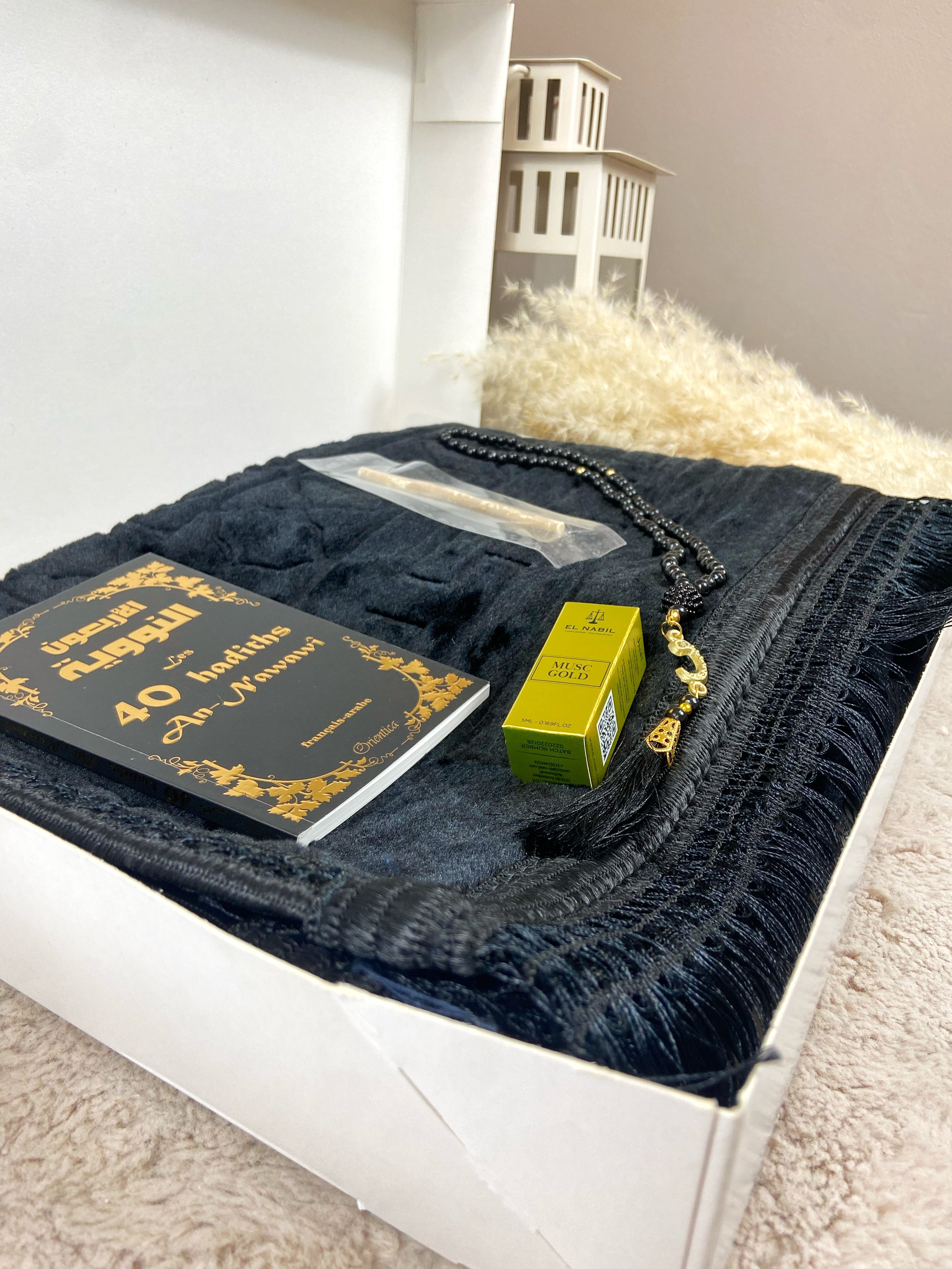 Coffret musulman noir– Cadeau islamique homme