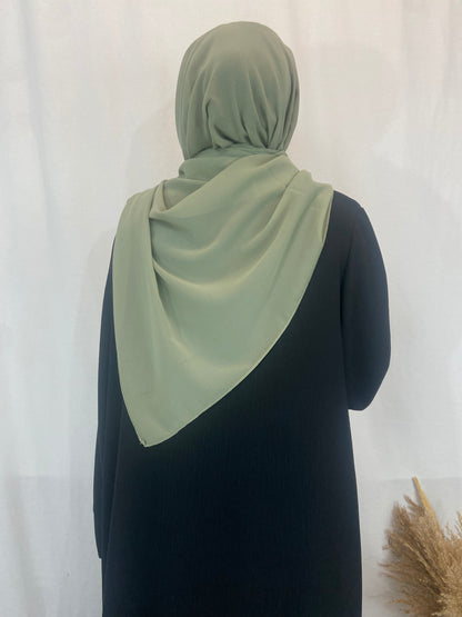 Hijab Mousseline vert clair