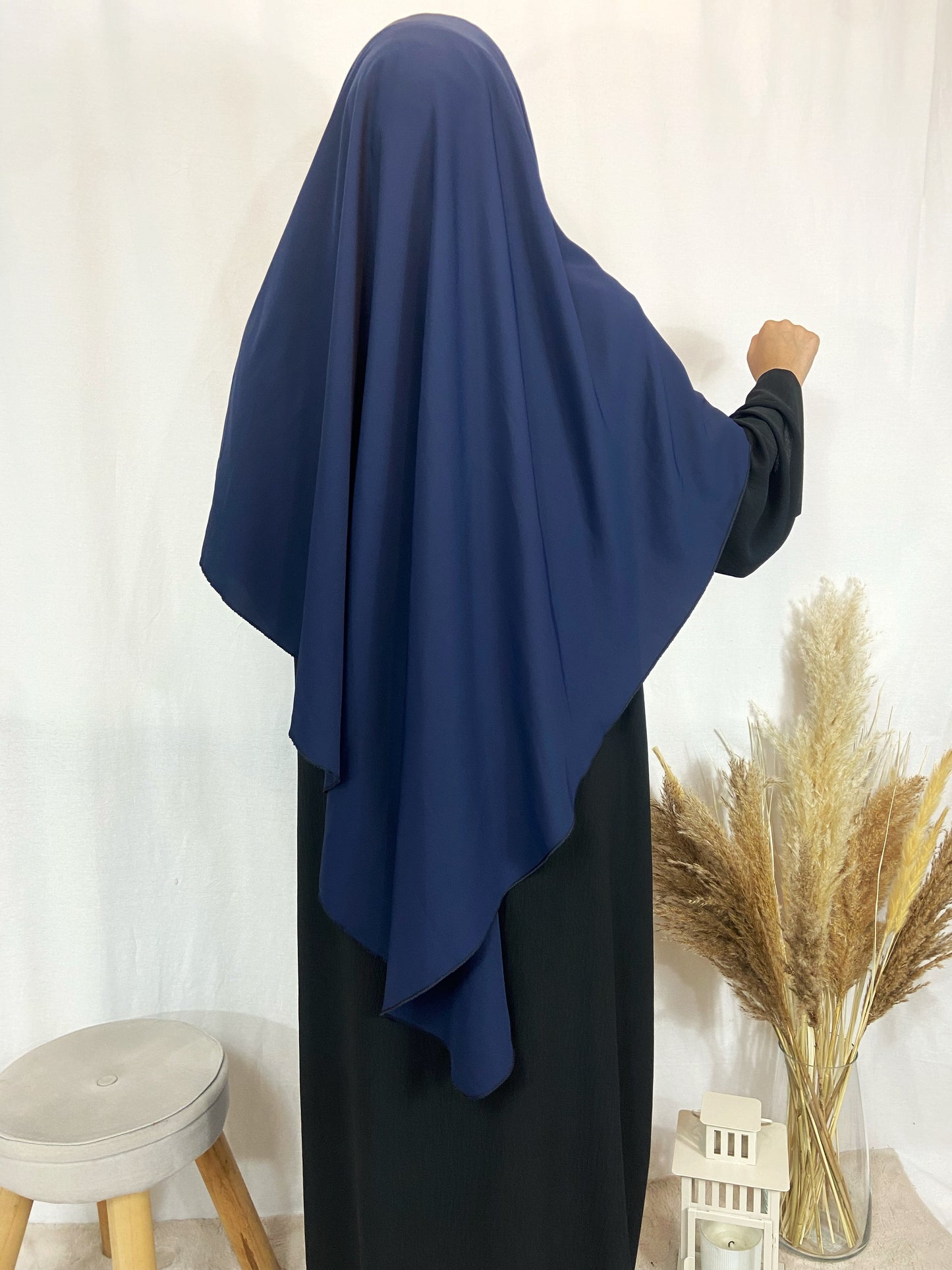 Khimar Soie de Médine Bleu Marine