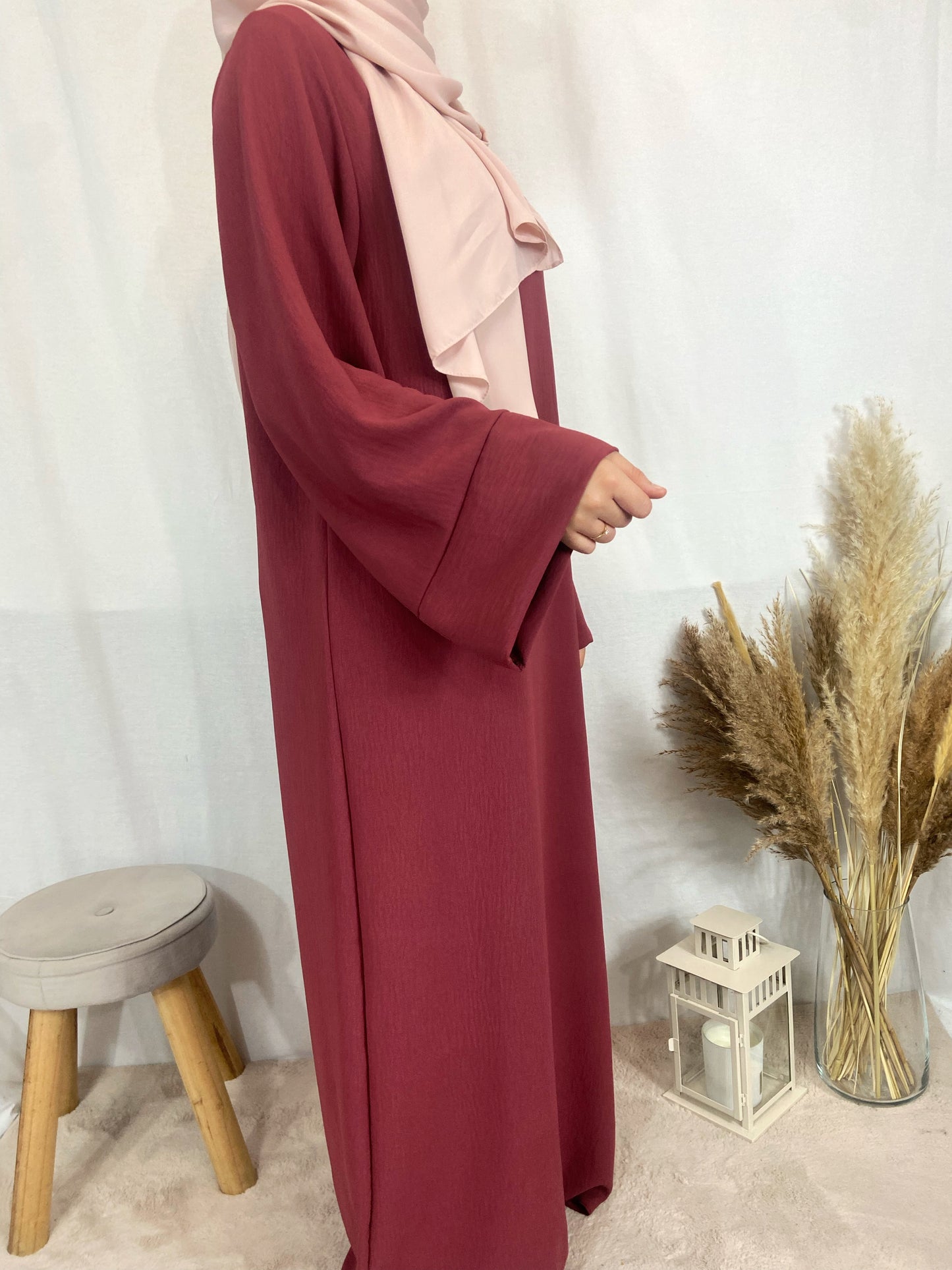 Abaya Imen Jazz Rose foncé