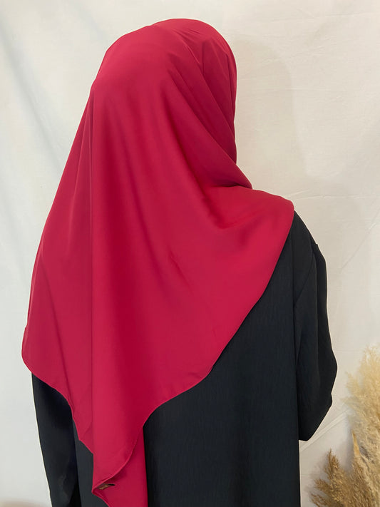 Hijab Soie de Médine rouge