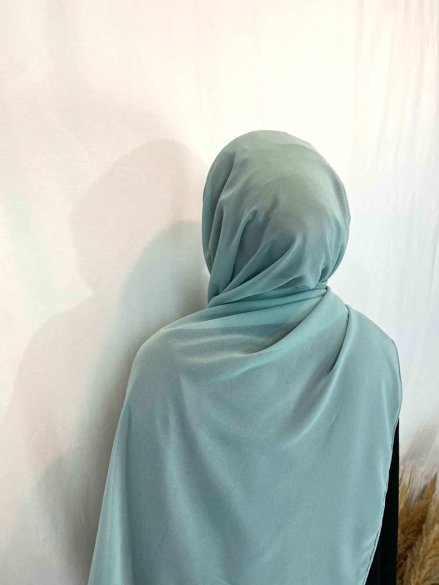 Hijab Mousseline vert d’eau