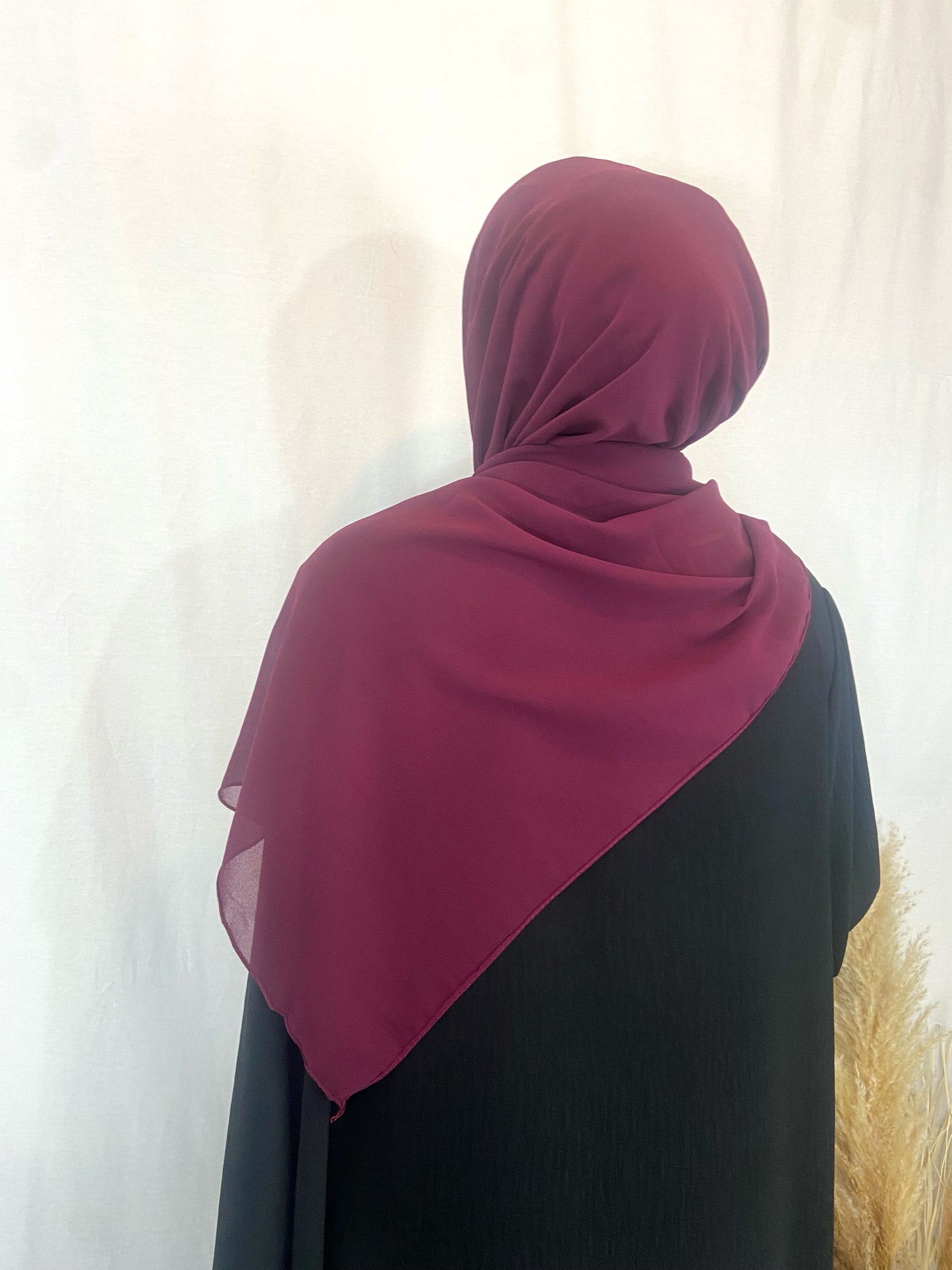 Hijab Mousseline bordeaux