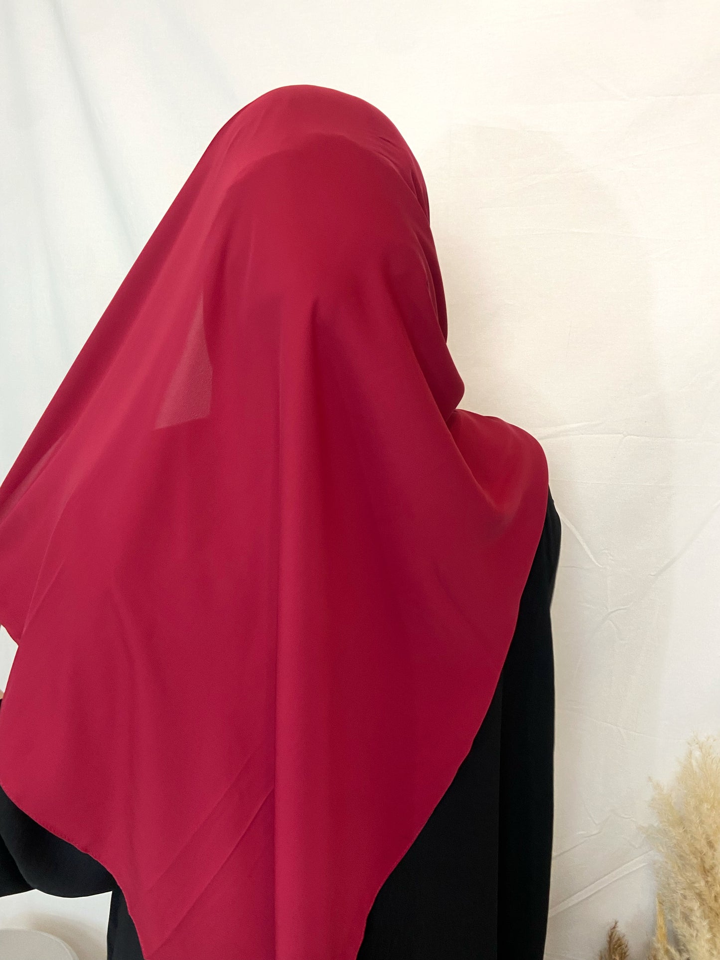 Hijab Soie de Médine rouge