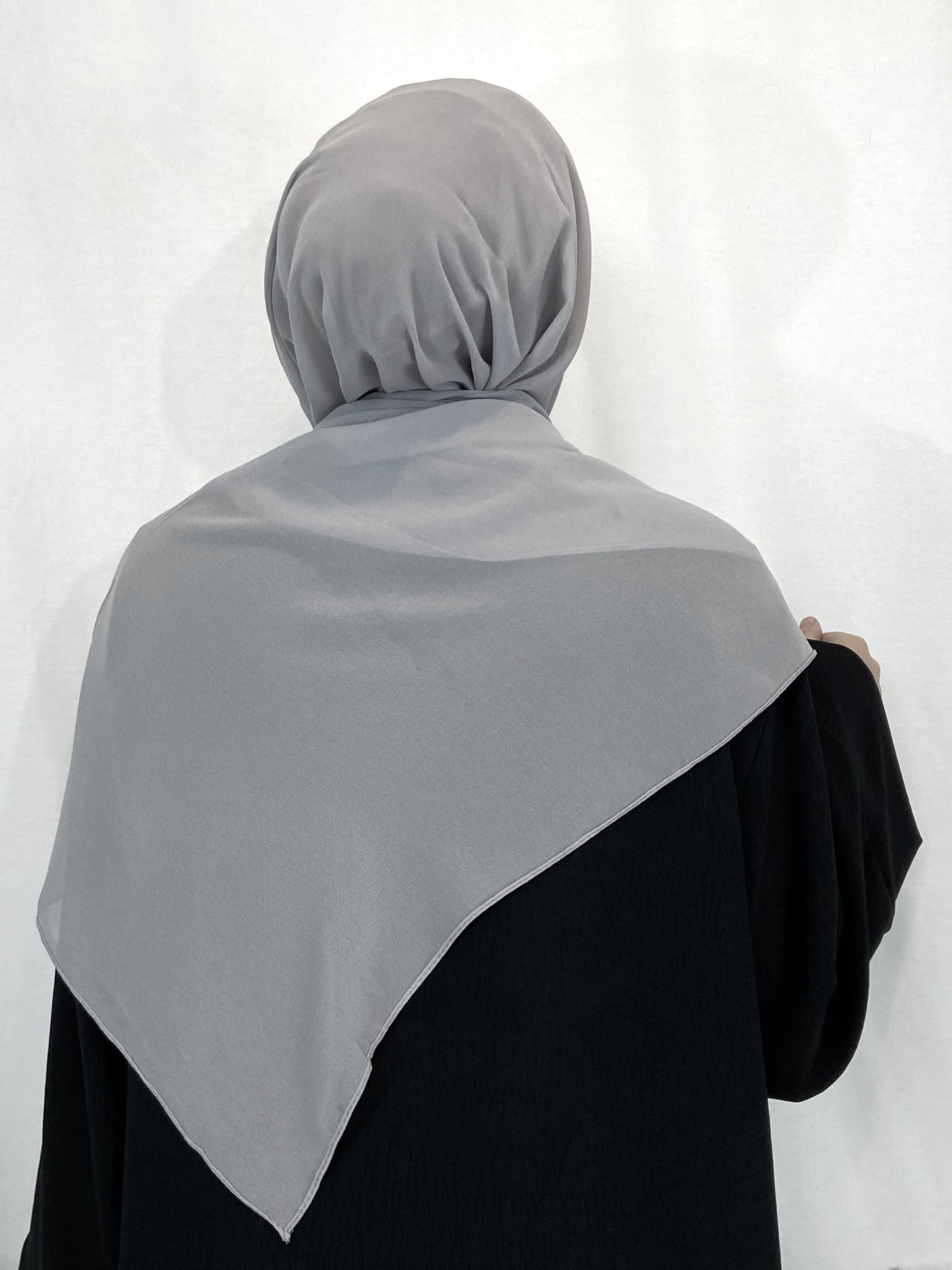 Hijab Mousseline Gris