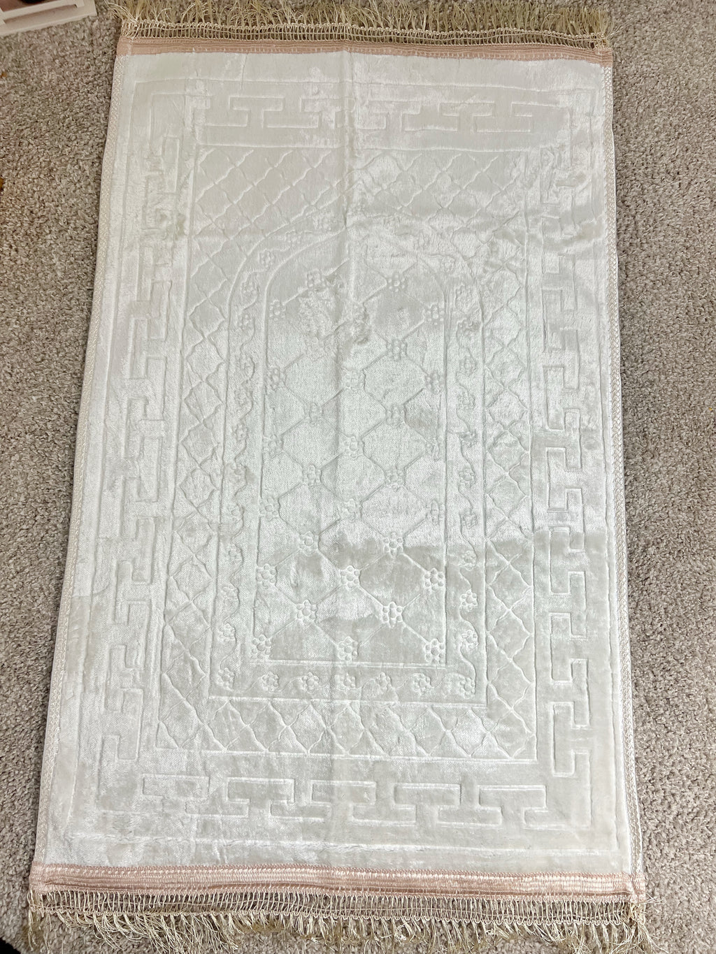 Tapis de prière blanc