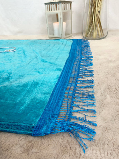 Tapis de prière bleu ciel